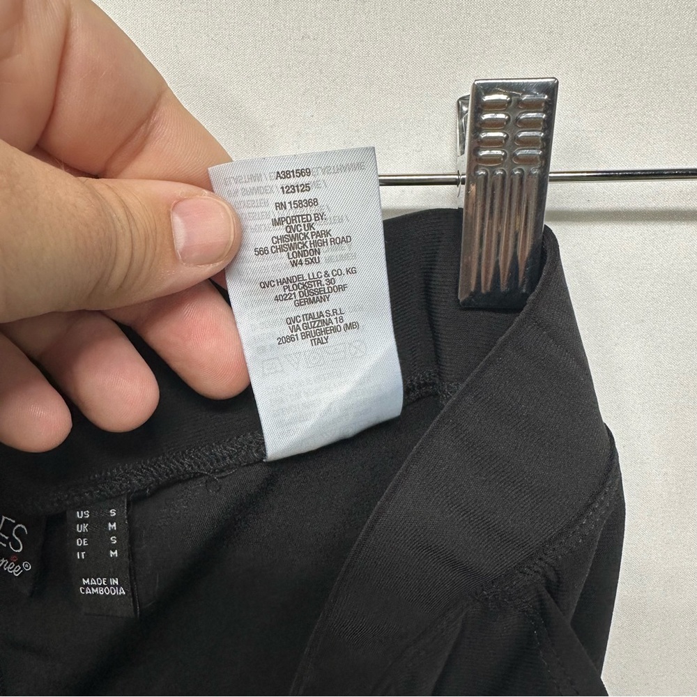 Attitudes by Renee Cargo Pull On Pants Small Black Stretch Pockets - Picture 6 of 9